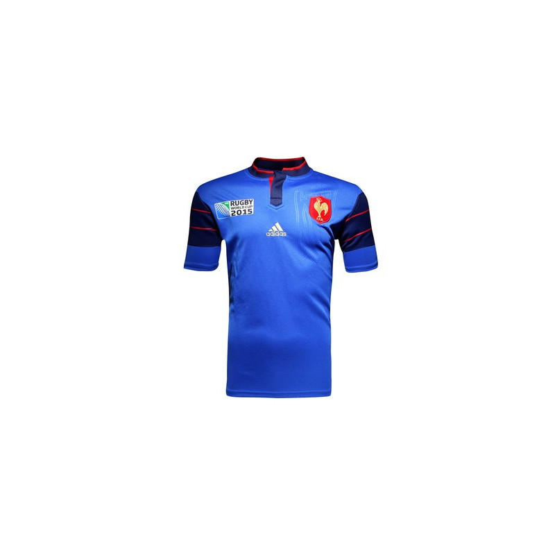 adidas - France RWC 2015 Home S/S Replica Rugby Shirt