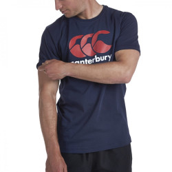 CCC LOGO TEE NAVY/FLAG RED/WHITE